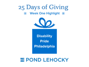 The Philadelphia based law firm Pond Lehocky Gives Back in honor of International Day of Disabled Persons
