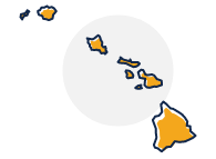 Stylized icon for Hawaii