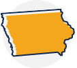 Stylized icon for Iowa