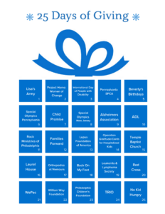 4th Annual ‘25 Days of Giving’ Charity Drive