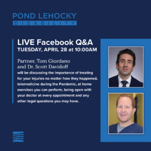 Pond Lehocky founding partner Tom Giordano to host a live Q&A on Facebook with Dr. Davidoff