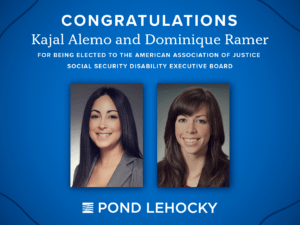 Pond Lehocky Disability Attorneys elected to American Association of Justice Social Security Disability Executive Board